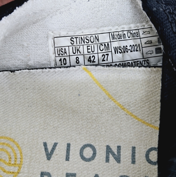 Vionic Beach Stinson Lace-Up Sneaker in Black Size 10 - Picture 10 of 12